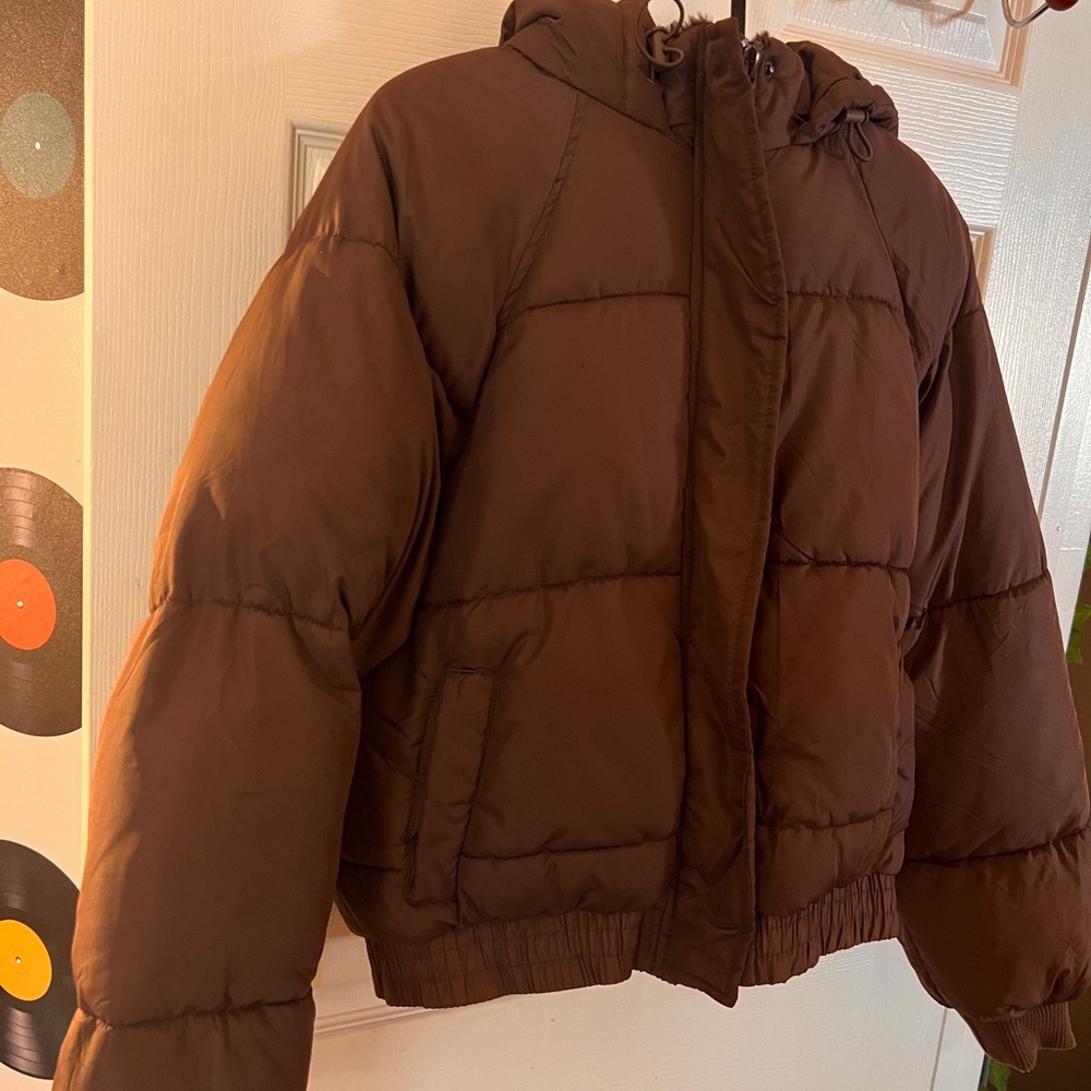 Aeropostale Chocolate Brown Puffer Jacket